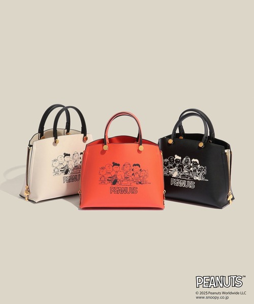 E'POR（エポール）の「【WEB限定/一部店舗限定】【E'POR×PEANUTS】別注 Y BAG Mini（ハンドバッグ・レディース・オフホワイト/ブラック/レッド・FREE）」の14枚目の写真