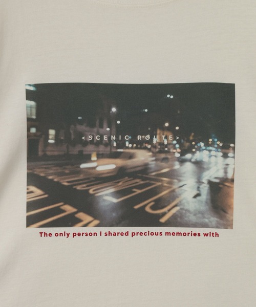 LOWRYS FARM（ローリーズファーム）の「ロゴフォトロンＴ　648893（Tシャツ/カットソー・レディース・アイボリー/ピンク/ホワイト/グレー・FREE）」の13枚目の写真