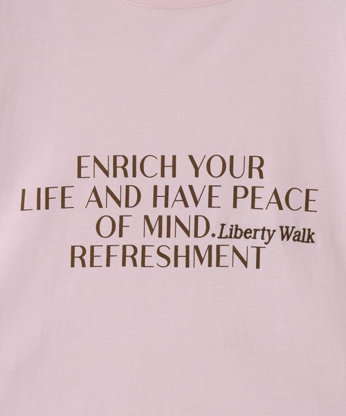 LOWRYS FARM（ローリーズファーム）の「ロゴフォトロンＴ　648893（Tシャツ/カットソー・レディース・アイボリー/ピンク/ホワイト/グレー・FREE）」の15枚目の写真