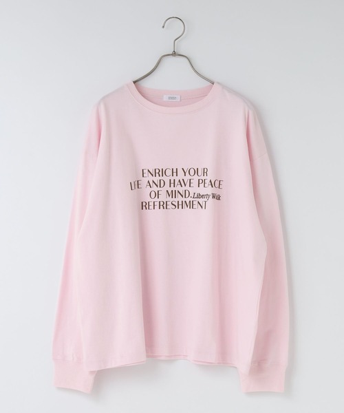 LOWRYS FARM(ローリーズファーム)の「ロゴフォトロンT 648893(Tシャツ/カットソー・レディース・アイボリー/ピンク/ホワイト/グレー・FREE)」の16枚目の写真