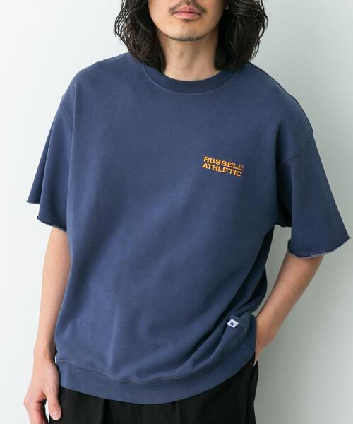 Russell Athletic(ラッセルアスレティック)の「『別注』RUSSELL ATHLETIC×SonnyLabel ショートスリーブスウェットTシャツ(Tシャツ/カットソー・メンズ・ネイビー/チャコールグレー/グレー・MEDIUM/LARGE)」の4枚目の写真