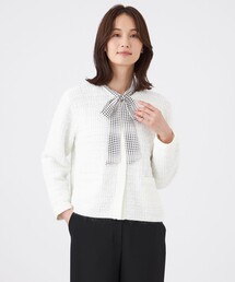 TRANS WORK（トランスワーク）の「【ウォッシャブル】Fancy Tweedニットカーディガン（カーディガン/ボレロ）」
