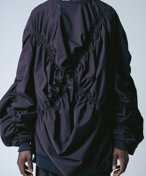 yoshiokubo(ヨシオクボ)の「yoshiokubo ヨシオクボ / BIND TOP バインドギャザートップス / YKS26809(Tシャツ/カットソー・メンズ・ブラック・FREE)」の5枚目の写真