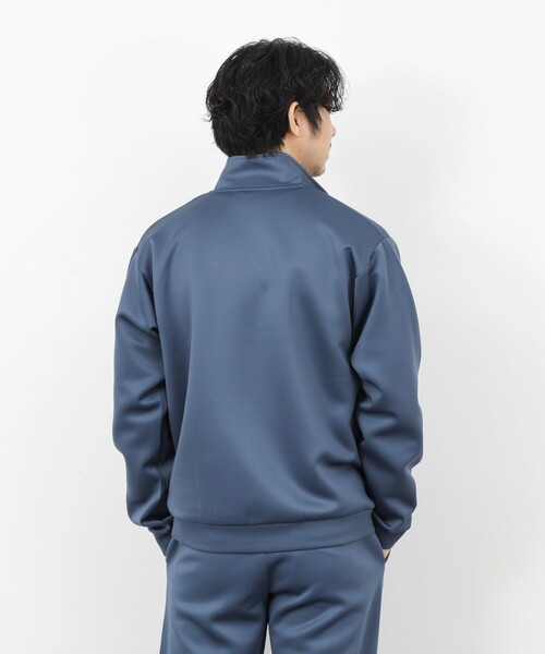 NOLLEY’S（ノーリーズ）の「《セットアップ対応》ダブルニット スタンドカラー ジップブルゾン 26SS（ブルゾン・メンズ・グレイッシュブルー/グレー/ブラック・XL/L/M/S）」の10枚目の写真