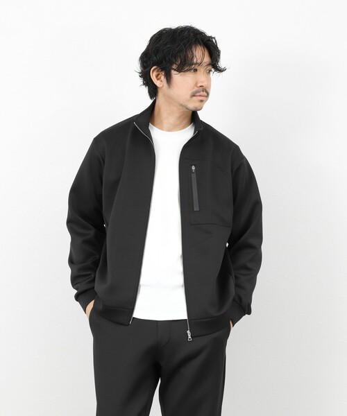 NOLLEY’S（ノーリーズ）の「《セットアップ対応》ダブルニット スタンドカラー ジップブルゾン 26SS（ブルゾン・メンズ・グレイッシュブルー/グレー/ブラック・XL/L/M/S）」の16枚目の写真