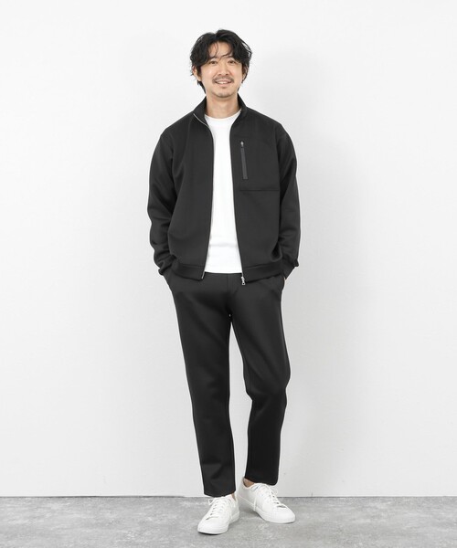 NOLLEY’S(ノーリーズ)の「《セットアップ対応》ダブルニットZIPスタンドカラー 26SS(ブルゾン・メンズ・グレイッシュブルー/グレー/ブラック・XL/L/M/S)」の12枚目の写真