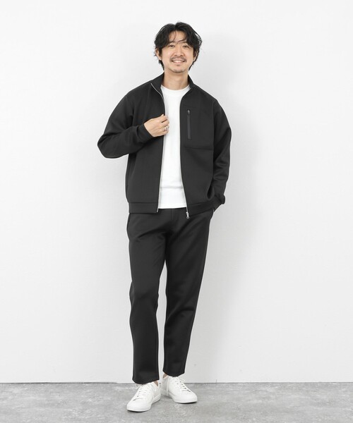 NOLLEY’S(ノーリーズ)の「《セットアップ対応》ダブルニットZIPスタンドカラー 26SS(ブルゾン・メンズ・グレイッシュブルー/グレー/ブラック・XL/L/M/S)」の13枚目の写真