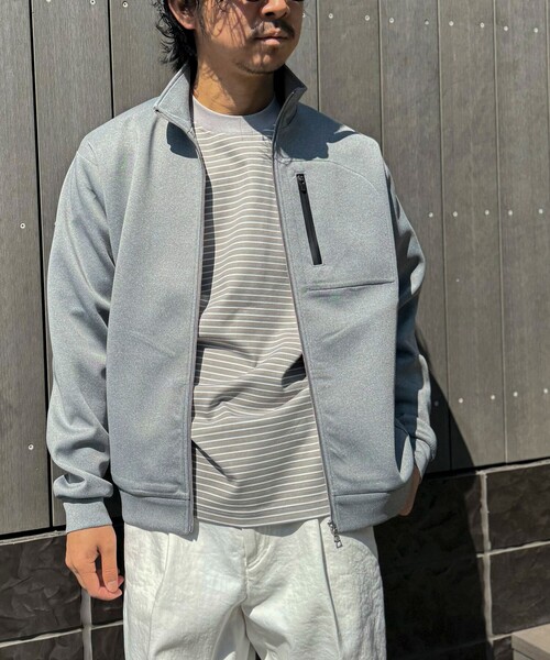NOLLEY’S(ノーリーズ)の「《セットアップ対応》ダブルニットZIPスタンドカラー 26SS(ブルゾン・メンズ・グレイッシュブルー/グレー/ブラック・XL/L/M/S)」の16枚目の写真