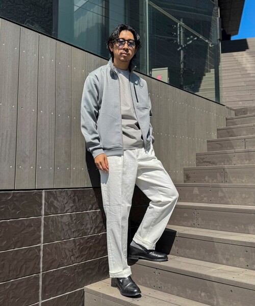 NOLLEY’S(ノーリーズ)の「《セットアップ対応》ダブルニットZIPスタンドカラー 26SS(ブルゾン・メンズ・グレイッシュブルー/グレー/ブラック・XL/L/M/S)」の19枚目の写真