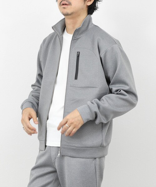 NOLLEY’S(ノーリーズ)の「《セットアップ対応》ダブルニットZIPスタンドカラー 26SS(ブルゾン・メンズ・グレイッシュブルー/グレー/ブラック・XL/L/M/S)」の22枚目の写真