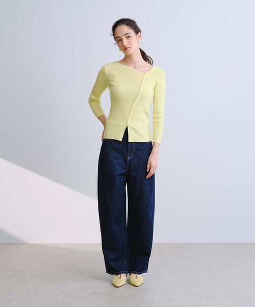 BIANCA(ビアンカ)の「【オールシーズン活躍】ワンウォッシュ10ozデニムパンツ(デニムパンツ・レディース・ブルー/ホワイト・38/40/36)」の4枚目の写真