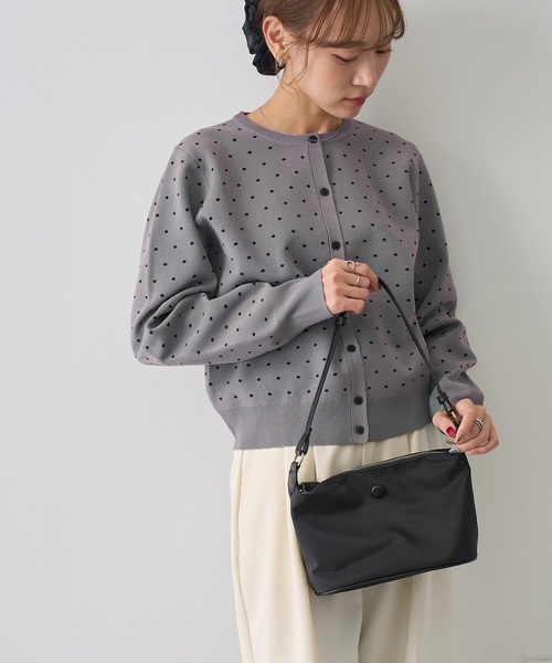 NOGLE(ノグル)の「【NOGLE/ノグル】ドットジャガードエアリーカーディガン(カーディガン/ボレロ・レディース・ブルー/グレー/ネイビー/アイボリー・FREE)」の18枚目の写真