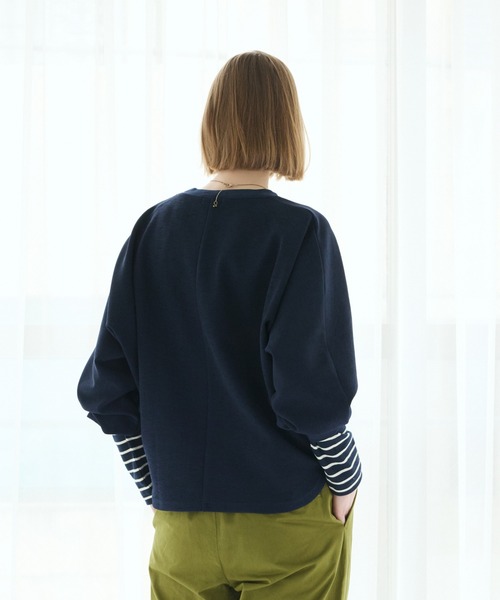 LA MARINE FRANCAISE（マリン フランセーズ）の「ドルマンスリーブプルオーバー（Tシャツ/カットソー・レディース・オフホワイト/ブラック/ネイビー・FREE）」の12枚目の写真