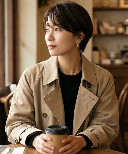 STYLE DELI（スタイルデリ）の「【DELI by】レイヤードカーブピアス（ピアス（両耳用）・レディース・ゴールド/シルバー×ゴールド・FREE）」の6枚目の写真