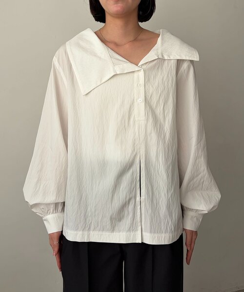 CAPRICIEUX LE'MAGE（カプリシューレマージュ）の「【2WAY】カシュクールシャツ（シャツ/ブラウス・レディース・チャコールグレー/ピンク/ホワイト・FREE）」の17枚目の写真