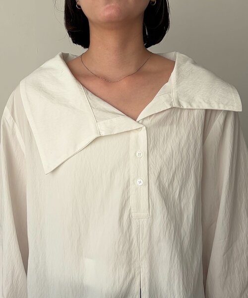 CAPRICIEUX LE'MAGE（カプリシューレマージュ）の「【2WAY】カシュクールシャツ（シャツ/ブラウス・レディース・チャコールグレー/ピンク/ホワイト・FREE）」の20枚目の写真