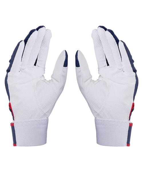 UNDER ARMOUR(アンダーアーマー)の「UAクリーンアップ バッティンググローブ(ベースボール/キッズ)(手袋・キッズ・ネイビー・150cm/140cm)」の2枚目の写真