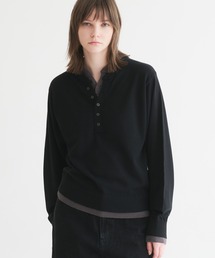 HENRY NECK HIGHGAGE KNIT/ヘンリーネックハイゲージニット（ニット