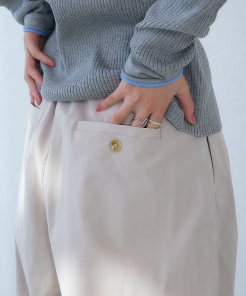 ELLEgirl（エルガール）の「4タックカーブパンツ（その他パンツ・レディース・ライトグレー/ブラック/スモークピンク・M/L）」の9枚目の写真