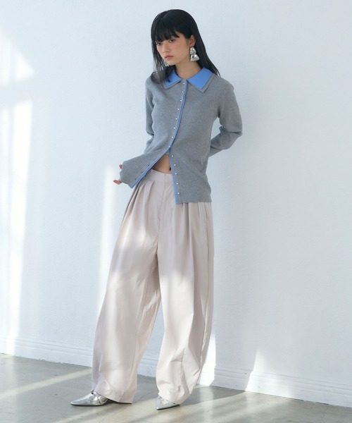 ELLEgirl（エルガール）の「4タックカーブパンツ（その他パンツ・レディース・ライトグレー/ブラック/スモークピンク・M/L）」の8枚目の写真