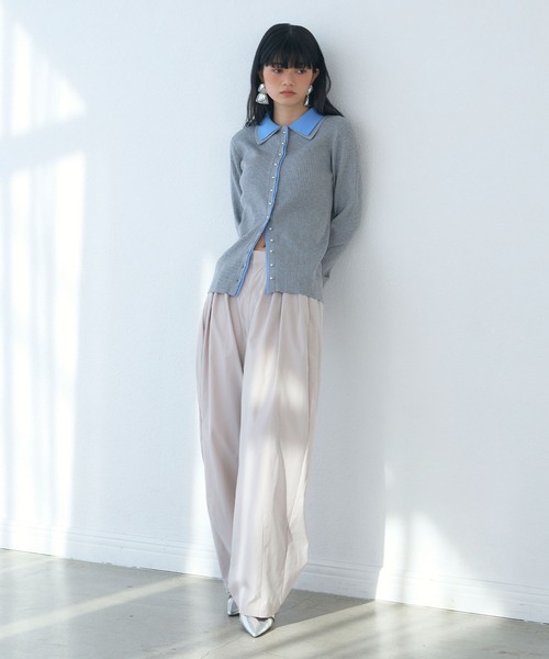 ELLEgirl（エルガール）の「4タックカーブパンツ（その他パンツ・レディース・ライトグレー/ブラック/スモークピンク・M/L）」の4枚目の写真