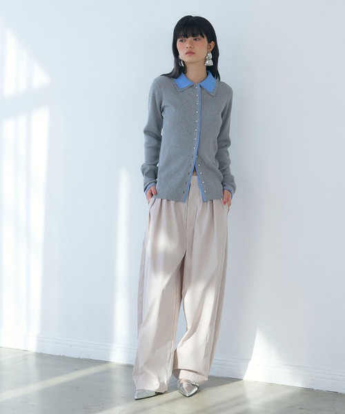 ELLEgirl（エルガール）の「4タックカーブパンツ（その他パンツ・レディース・ライトグレー/ブラック/スモークピンク・M/L）」の5枚目の写真