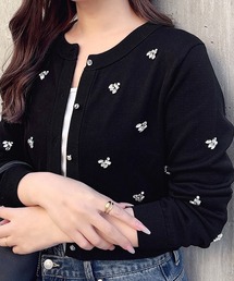 INGNI SOELA（イングソエラ）の「【INGNI　SOELA】ビジュー装飾ニットカーディガン／WEB限定（カーディガン/ボレロ）」