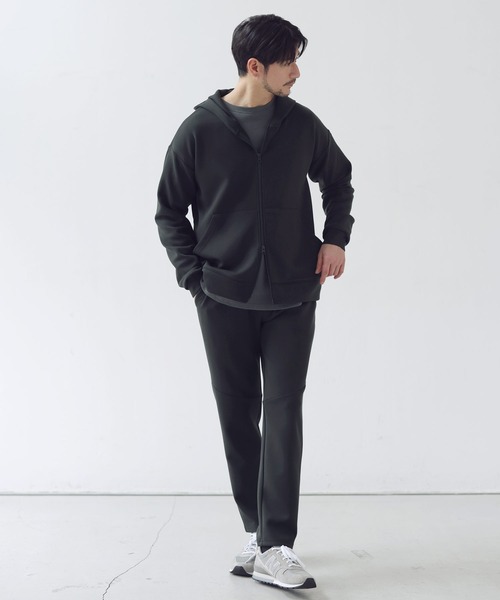 SPU(スプ)の「【セットアップ対応】防シワ・接触冷感・抗ピリング・ウォッシャブル ハイポンチイージーテックパンツ(その他パンツ・メンズ・グレー/杢グレー/グレー系/ブラック/チャコール/ネイビー/ダークブラウン・S/M/L/XL)」の14枚目の写真