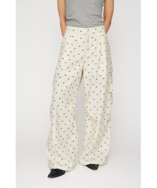 LAGUA GEM(ラグアジェム)の「TINY PATTERN CARGO パンツ(カーゴパンツ・レディース・オフホワイト/ネイビー・X-SMALL/SMALL/MEDIUM)」の4枚目の写真