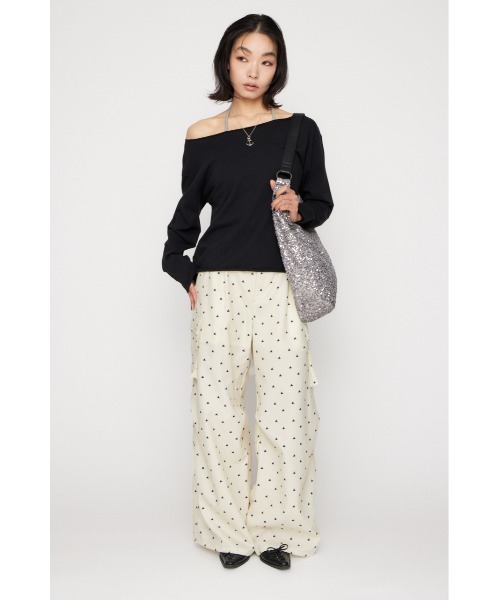 LAGUA GEM(ラグアジェム)の「TINY PATTERN CARGO パンツ(カーゴパンツ・レディース・オフホワイト/ネイビー・X-SMALL/SMALL/MEDIUM)」の5枚目の写真