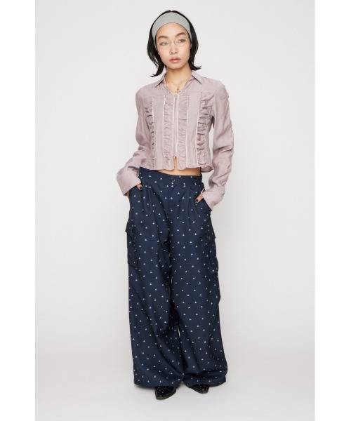 LAGUA GEM(ラグアジェム)の「TINY PATTERN CARGO パンツ(カーゴパンツ・レディース・オフホワイト/ネイビー・X-SMALL/SMALL/MEDIUM)」の10枚目の写真