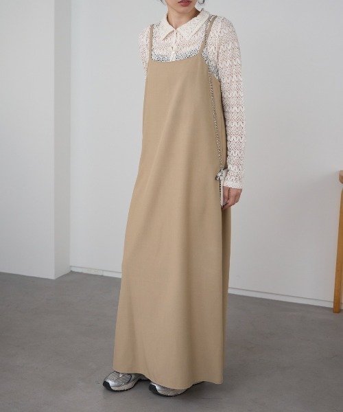 model：163cm / size：F / ベージュ