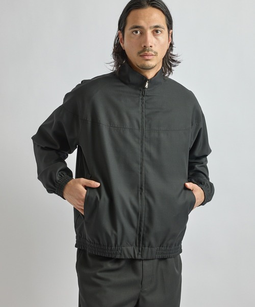 Saturdays NYC(サタデーズ ニューヨークシティ )の「Everett Tropical Wool Training Jacket(その他アウター・メンズ・ブラック/グレー・L/M/XL/S)」の1枚目の写真