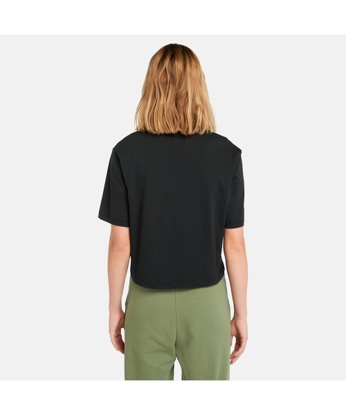 Timberland（ティンバーランド）の「ストラック ロゴ 半袖 Tシャツ レディース（Tシャツ/カットソー・レディース・ブラック・LARGE/MEDIUM/SMALL/X-SMALL）」の2枚目の写真