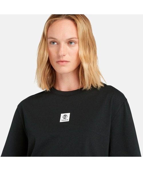 Timberland（ティンバーランド）の「ストラック ロゴ 半袖 Tシャツ レディース（Tシャツ/カットソー・レディース・ブラック・LARGE/MEDIUM/SMALL/X-SMALL）」の4枚目の写真