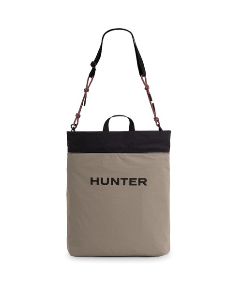 HUNTER(ハンター)の「トラベル マルチファンクション パッカブル トート(トートバッグ・レディース・ブラック×グレー・ONE)」の4枚目の写真