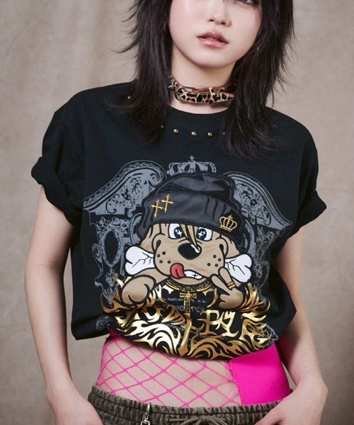 GALFY(ガルフィー)の「【GALFY】爆アゲ↑↑ギラTシャツ / 【ガルフィー】爆アゲ↑↑ギラ半袖Tシャツ(Tシャツ/カットソー・メンズ・ホワイト/ブラック/チャコール・XL/L)」の17枚目の写真