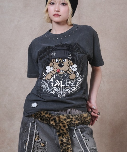 GALFY(ガルフィー)の「【GALFY】爆アゲ↑↑ギラTシャツ / 【ガルフィー】爆アゲ↑↑ギラ半袖Tシャツ(Tシャツ/カットソー・メンズ・ホワイト/ブラック/チャコール・XL/L)」の20枚目の写真