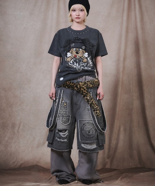 GALFY(ガルフィー)の「【GALFY】爆アゲ↑↑ギラTシャツ / 【ガルフィー】爆アゲ↑↑ギラ半袖Tシャツ(Tシャツ/カットソー・メンズ・ホワイト/ブラック/チャコール・XL/L)」の22枚目の写真
