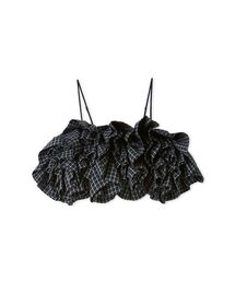 emmi（エミ）の「チェックフリルビスチェ【セットアップ対応】（その他トップス）」