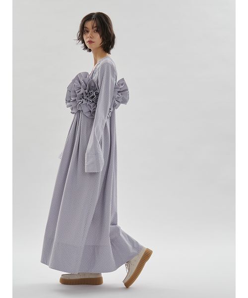 emmi(エミ)の「チェックフリルビスチェ【セットアップ対応】(その他トップス・レディース・サックスブルー/ネイビー・F)」の10枚目の写真