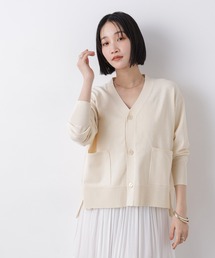 NANO universe（ナノユニバース）の「洗濯機洗い可UVカット接触冷感Vネックカーディガン（カーディガン/ボレロ）」