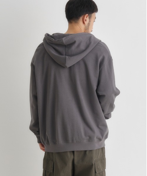 BACK NUMBER（バックナンバー）の「【BACK NUMBER】ワンポイントロゴフルジップパーカー (フーディー / スウェット / シンプル / 羽織り / ルームウェア / 重ね着)（パーカー・メンズ・ホワイト/ダークグレー/ブラック・S/L/XL/M）」の20枚目の写真