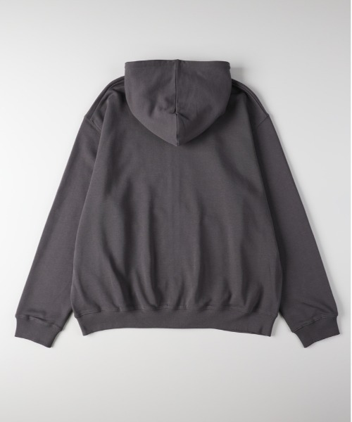 BACK NUMBER（バックナンバー）の「【BACK NUMBER】ワンポイントロゴフルジップパーカー (フーディー / スウェット / シンプル / 羽織り / ルームウェア / 重ね着)（パーカー・メンズ・ホワイト/ダークグレー/ブラック・S/L/XL/M）」の12枚目の写真