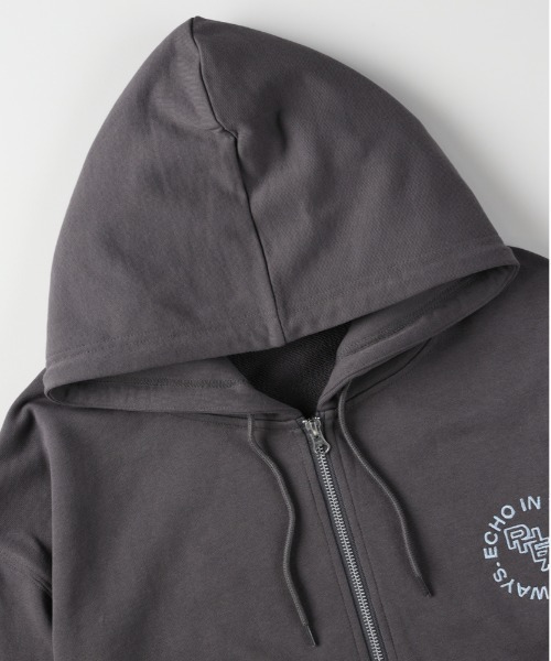 BACK NUMBER（バックナンバー）の「【BACK NUMBER】ワンポイントロゴフルジップパーカー (フーディー / スウェット / シンプル / 羽織り / ルームウェア / 重ね着)（パーカー・メンズ・ホワイト/ダークグレー/ブラック・S/L/XL/M）」の11枚目の写真