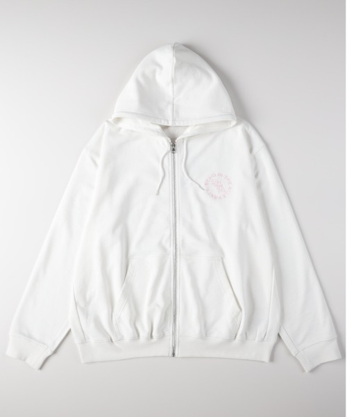 BACK NUMBER（バックナンバー）の「【BACK NUMBER】ワンポイントロゴフルジップパーカー (フーディー / スウェット / シンプル / 羽織り / ルームウェア / 重ね着)（パーカー・メンズ・ホワイト/ダークグレー/ブラック・S/L/XL/M）」の5枚目の写真