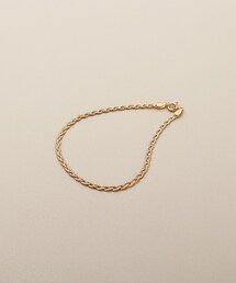 COCOSHNIK | K18ベネフラット三つ編み ブレスレット(ブレスレット)