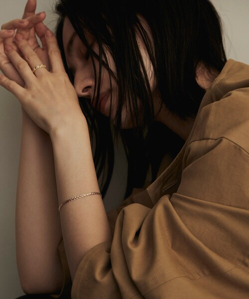 COCOSHNIK（ココシュニック）の「K18ベネフラット三つ編み ブレスレット（ブレスレット・レディース・イエローゴールド・17）」の8枚目の写真