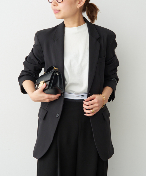 Deuxieme Classe（ドゥーズィエムクラス）の「【HOMME GIRLS/オムガールズ】 SUIT JACKET（その他アウター・レディース・ブラック・FREE）」の2枚目の写真