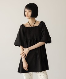 LOWRYS FARM | ペプラムチュニックＳＳ 660871(シャツ/ブラウス)
